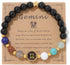 COLORFUL BLING Zodiac Bracelets for Women Men 12 Constellations Healing Crystal Stretch Bracelet Zodiac Sign Natural Stone Beaded Bracelet Horosco...