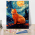 TUMOVO Paint by Number for Adults, DIY Oil Painting for Adults Kids Paint by Number Starry Night Cat Paint by Numbers for Beginner Adults Paint-by...