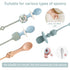 Toddler Utensils?Silicone Stretch Lids for Fork and Spoon,Holder Strap Food Grade Silicone Keep Fork and Spoon Off The Floor Great for Baby and Ki...