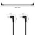 PNGKNYOCN 2.5mm Audio Aux Cable?90 Degree 2.5mm TRRS Male to 2.5mm TRRS Male Double Angled Stereo Headset Headphone Jack Connector Cable?0.3M?...
