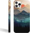 Wilderness Landscape for iPhone 14 Pro Case,Nature Mountain Sunset Scenery Case for Men Women,Full Cover Smooth Tough PC Case for iPhone 14 Pro...