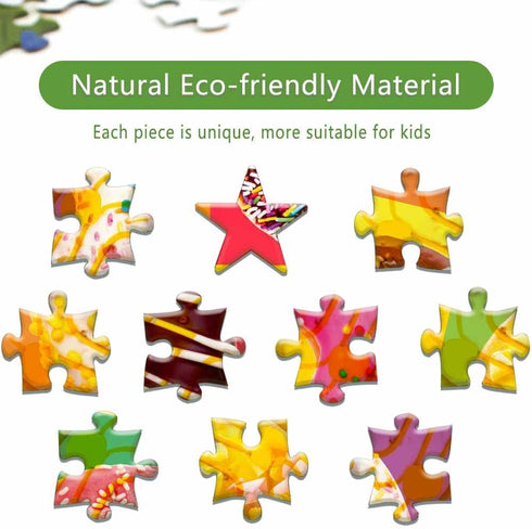 100 Piece Donuts Jigsaw Puzzle for Kids Teens Age 4-8 Gift Family Time Unique Shapes...