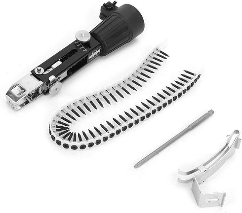 Screw Drill Chain Adapter for Power Drill Gun Chuck Range Automatic Screw Spike Chain Nail Gun Adapter Automatic Chain Nail Gun Kit for Electric D...