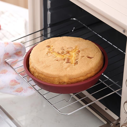Baking Silicone 10-Inch Round Cake Pan Baking Mold, BPA Free, Non-Stick European-Grade Silicone, 2.16-Inches Deep...