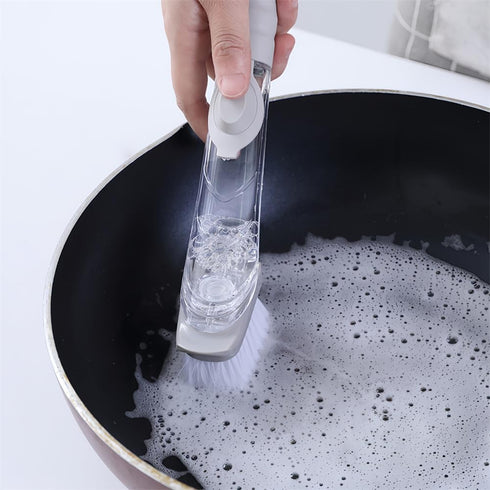 Dishwand Set, No-Scratch Soap Dishwashing Brush Scrubber, Kitchen Cleaning Sponge Cleaning Brush for Pots, Dishes, Sink, Comes with 1 Replacement ...