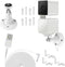 Wall Mount for Wyze Cam Pan V3 with 26FT Charging Cable, Wyze Mounting Kit Including 90 Degree Extension Charging Cable, 360 Degree Adjustable Ind...