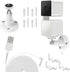 Wall Mount for Wyze Cam Pan V3 with 26FT Charging Cable, Wyze Mounting Kit Including 90 Degree Extension Charging Cable, 360 Degree Adjustable Ind...