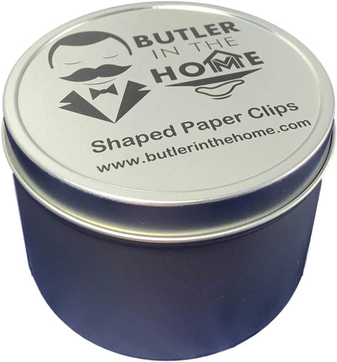 100 Count Wine Bottle Shaped Paper Clips Great for Paper Clip Collectors or Office Gift - Comes in Round Tin with Lid and Gift Box (Red)...