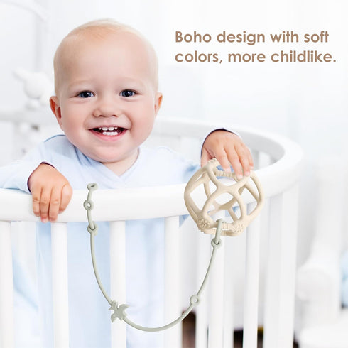 Toy Straps for Baby Toy Safety Straps Silicone High Chair Toy Straps Toddler Bottle Straps for Strollers, High Chair, Cribs, Car Seat, Stroller Ac...
