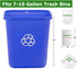 7-10 Gallon Clear Garbage Bags (110 Bags) 29" x 24" Extra Large Medium Kitchen Trash Bags Paper Shredder Bags Can Liners for Home and Office Bins,...