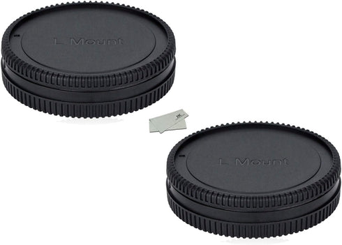 (2 Packs) Body Cap and Rear Lens Cap Kit for Leica L Mount Cameras and Leica L Mount Lens, fit Panasonic S5II DC-S5M2 S1 S1R S1H DC-S5 Leica SL (T...
