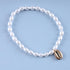Bohemian Pearl Shell Chain Anklet Gold Seashell Ankle Bracelet Pearl Cowrie Shell Anklet Adjustable Pearl Anklet Chain Summer Beach Foot Chain Jew...