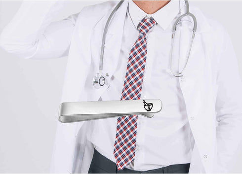 Medical Tie Clip for Him Pharmacist Tie Clip RX Graduation Gift Tie Bar Clip for Pharmacy Pharmacist School Students...
