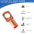 Copper Wire Lugs AWG12 10 8 6 Gauge Wire Connectors, SQQHXX Heat Shrink Set, with 30Pcs Battery Cable Ends Ring Terminals Connectors and 30Pcs Hea...
