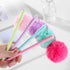 12Pcs/Bulk Funny Cute Pens Kawaii Plush Ball Pom Top Pendant Cool Novelty Gel Pen, Aesthetic Stationery Rollerball Back to School Office Journalin...