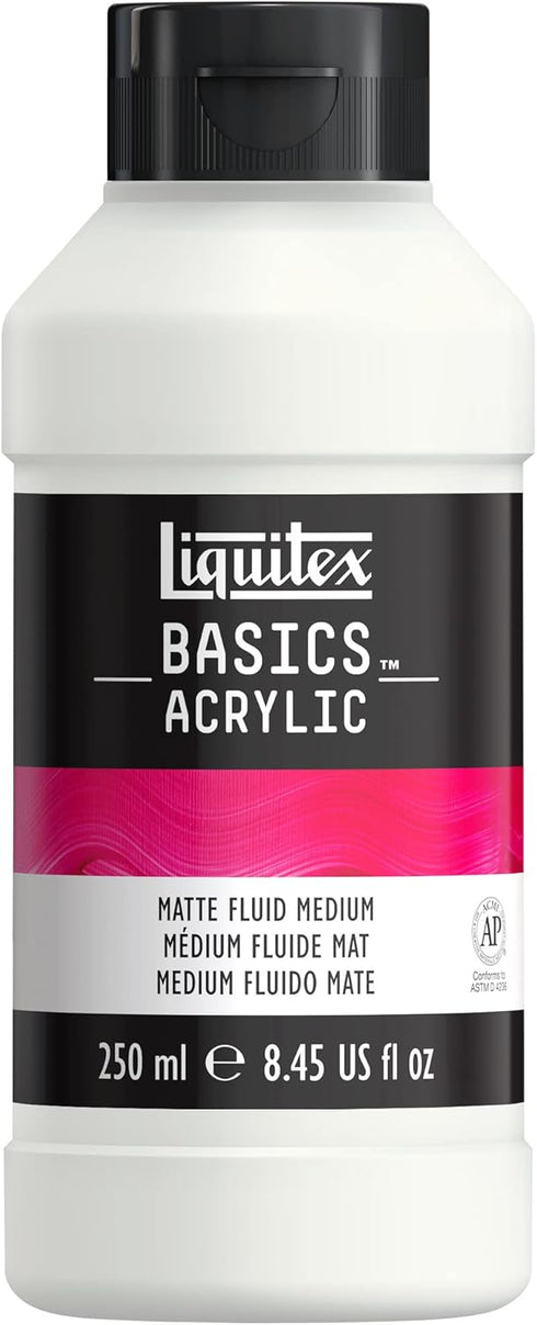 Liquitex BASICS Matte Fluid Medium, 250ml, 8.4-oz...