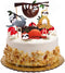 Toyvian Sloth Cake Topper Set Creative Cute Decor Cake Insert Card for Birthday Party Festival - 4pcs...