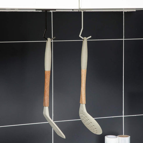 Metal Banana Hanger - Under Cabinet Hook for Kitchen Items. Keep Bananas Fresh (Gun Color X 1pc)...