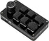 Sonew One Handed Programmable Mechanical Keyboard with Knob, Multifunction 6 Key Mini Gaming Keypad Shortcut DIY Keyboard (Black)...