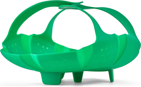 Cuisipro Silicone Vegetable Steamer, 16 x 9 x 3in, Green...