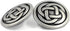 Bezelry 10 Pieces Tiny Celtic Knot Metal Shank Buttons. 25mm (1 inch) (Antique Silver)...