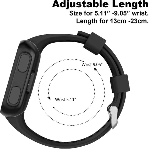 Band Compatible with Garmin Forerunner 35, Soft Silicone Replacement Watch Band Strap for Garmin Forerunner 35 Smart Watch (2-Blue,Purple)...
