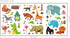 DEKOSH Jungle Animal Wall Decal Pack of Colorful Stickers for Baby Nursery Playroom - Peel & Stick Unisex Safari Theme Kids Wall Decals...