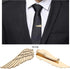 4PCS Tie Clips Necktie Bar Pinch Clasps 4 Patterns Wing & Key & Sunglasses & Eyeglasses Men Tie Accessories for Men Boys Father Husband Lover...