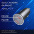 USB C Car Charger with 60W Braided USB C Cable 3ft, 2-pack?Mini 60W USB C Fast Charging Cigarette Lighter, Dual PD3.0 Compatible with iPhone 15, G...