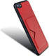 Kitoo Compatible with iPhone SE 2022 | 7 | 8 | SE 2020 Slim Case with 2 Card Holder Slot, Wireless Charging with 1 Card Support - Red...