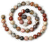 45PCS 8mm Natural USA Picture Stone Gemstone Round Loose Beads for Jewelry Making DIY Findings 1 Strand 15"...