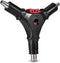 3 in 1 F Plug Coaxial Compression Tool F Head RG59 RG6 Connector Coax Cable Stripper Coaxial Installation Fitting Tool for Digital TV...