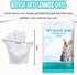 Dog and Cat Cleaning Gloves, Cleaning and Deodorizing Grooming Gloves, Dog and Cat Fur Face, Ears, Eyes, Paws Cleaner, Pet Grooming Wipes, Nourish...