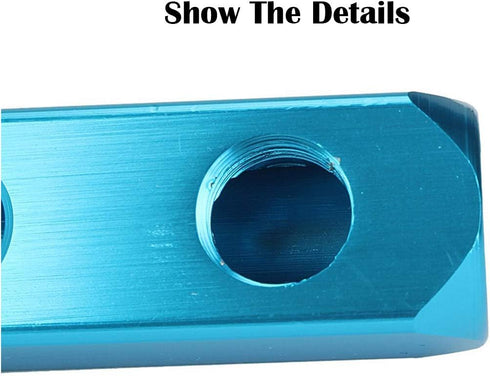 Beduan 1/4" 3 Way 6 Port Aluminum Air Hose Inline Manifold Block Splitter, Pneumatic Air Compressor Manifold Fitting...