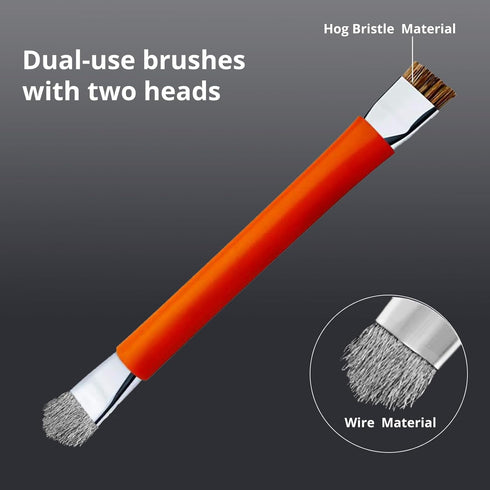 GTHUNDER 2pcs Phone Motherboard IC Cleaning Brush,Double Head Anti-Static ESD Safe Hard Brush,Motherboard Cleaning Tools Cleaning Brush for Cleani...