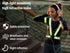 4PCS Adjustable Reflective Safety Harness+4PCS Elastic Reflective Wristbands+4PCS Reflective Slap Arm-Bands and a Mesh Bag,Running Reflective Vest...