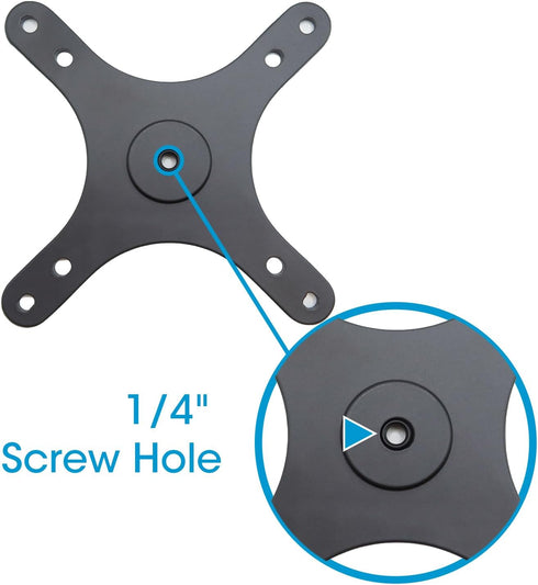 Kado Portable Monitor Stand Adapter Bracket Plate Tripod, Wall Mount Arm Mount 1/4" Screw Hole to 100x100mm 75x75mm Universal, Tripod Camera Stand...