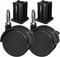2 Pack Replacement 6414 Caster Wheel Swivel Caster Stem Style Locking Caster for Weber, Genesis, Spirit, Summit, Silver Gas Grills - BBQ Caster Wh...