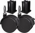 2 Pack Replacement 6414 Caster Wheel Swivel Caster Stem Style Locking Caster for Weber, Genesis, Spirit, Summit, Silver Gas Grills - BBQ Caster Wh...