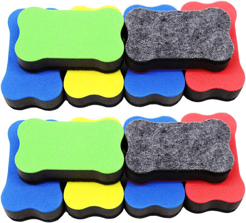 12 Pieces Magnetic White Board Eraser Dry Erase Whiteboard Eraser Whiteboard Dry Erasers Chalkboard Eraser Chalkboard Cleaning for Office School H...