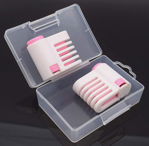 2PCS DIY Cake Slicer, Stratification Auxiliary, Bread Slice, Toast Cut, 5 Layers Leveler Slicer, Kitchen Fixator Tool (2, Pink)...
