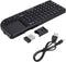 Wireless Keyboard Ultra Mini Touchpad Rechargeable Backlit Keyboard with Infrared Indicator 2.4ghz Wireless Connection...