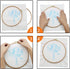 5PCS Wooden Embroidery Hoop Set, Beech Wood Cross Stitch Hoops from 5 to 9 Inches, Adjustable Round Embroidery Frames for DIY Needlework, Hand Sew...