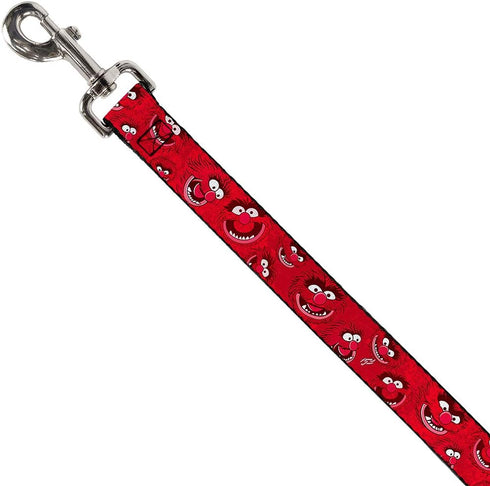 Buckle-Down Pet Leash - Animal Expressions Scattered Reds - 4 Feet Long - 1/2" Wide...