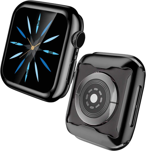 GEAK 3 Pack Compatible with Apple Watch Screen Protector Case 42mm, Full Protective Case HD Ultra-Thin Cover Compatible with iWatch Series 3/2/1 B...