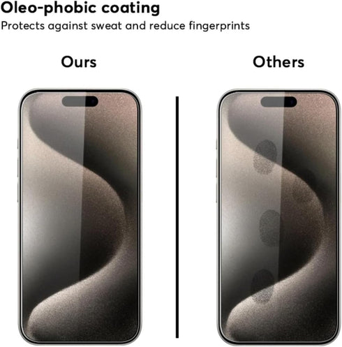 Screen Protector for iPhone 15 [3 Pack Screen Protector + 3 Pack Camera Lens Protector for Iphone 15 HD Clear, Dynamic Island Compatible Tampered ...