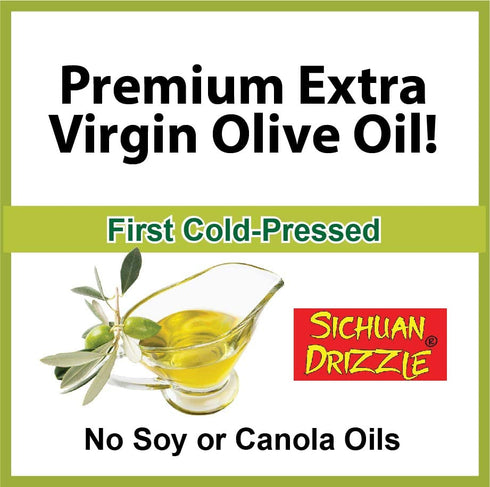 Sichuan Drizzle Chinese Chili Oil - Condiment & Ingredient, Premium EVOO, Toasted Sesame Oil and Hot Chili Flakes. Rice & Noodles' Condiment, Soup...