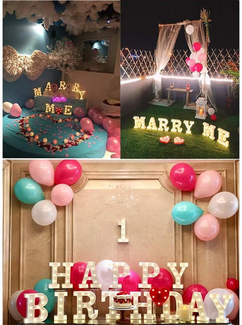 MUMUXI Marquee Light Up Letters Battery Powered LED Alphabet Lights for Party Wedding Birthday Christmas Home Bar Decoration Lighted Sign (A)...