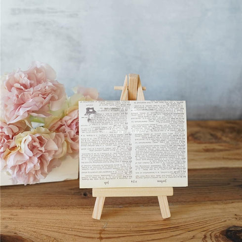 Mini Wooden Easel,10 Pcs Mini Easels Small Tabletop Easel Mini Easel Display Stands for Small Canvases,Kids Crafts,Business Cards,Signs,Photos,Gif...
