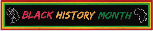 Black History Month Decoration Black History Month Banner for Fence Yard Garage African American Country Celebration Holiday Deocr and Supplies...